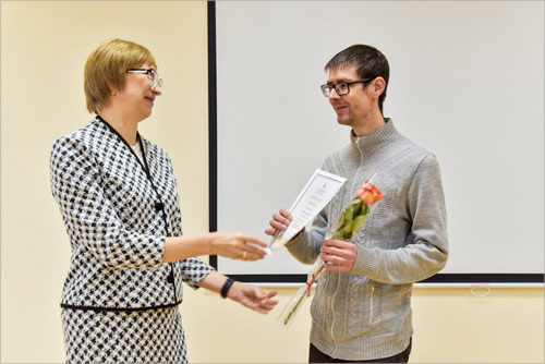 Награждение Антона Пархамовича