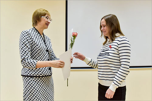 Награждение Ольги Пановой