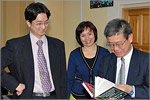Kiitiro Hatoyama, Liudmula Dokashenko and Sohey Oishi
