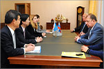 Meeting of OSU Rector with delegation from Japan