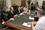 Meeting of OSU rector with guests from Japan