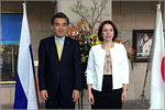 OSU Rector Zhanna Ermakova and President of Hiroshima University — Mitsuo Ochi