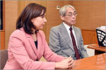 Director of OSU Japan Information Center — Lyudmila Dokashenko and Takayuki Ebata