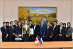 Delegation from Ehime Prefecture in OSU