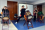 Performance of the group “Tsugaru Shamisen and Wadaiko Dandan”