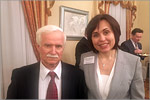 President of “Russia-Japan Society” Igor Romanenko and Lyudmila Dokashenko.     [129 Kb]