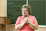 Kathryn Rexford holding an advanced teachers training course at the Faculty of Philology and Journalism. Открыть в новом окне [127 Kb]