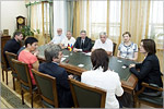 Meeting between OSU Rector and HTWK Leipzig representatives.     [190 Kb]