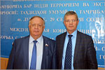 Viktor Zavarzin and Venaliy Amelin at the International Conference “Combating Terrorism and Extremism in Eurasia: Common Threats and Joint Experience”. Открыть в новом окне [160 Kb]