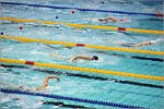 OSU student Maria Kameneva confidently breaks records of Russia in swimming.     [216 Kb]