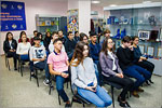 International students are on the Museum of OSU History tour.     [226 Kb]