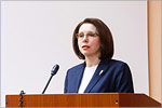 Zhanna Ermakova, OSU rector.     [54 Kb]