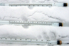 Максимальный, минимальный и срочный напочвенные термометры (на поверхности снега и почвы)